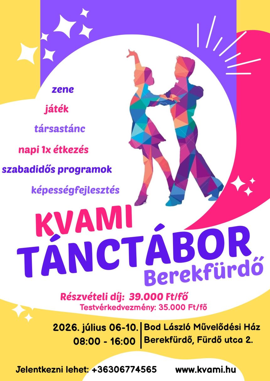 KVAMI Nyári Tánctáborok 2026