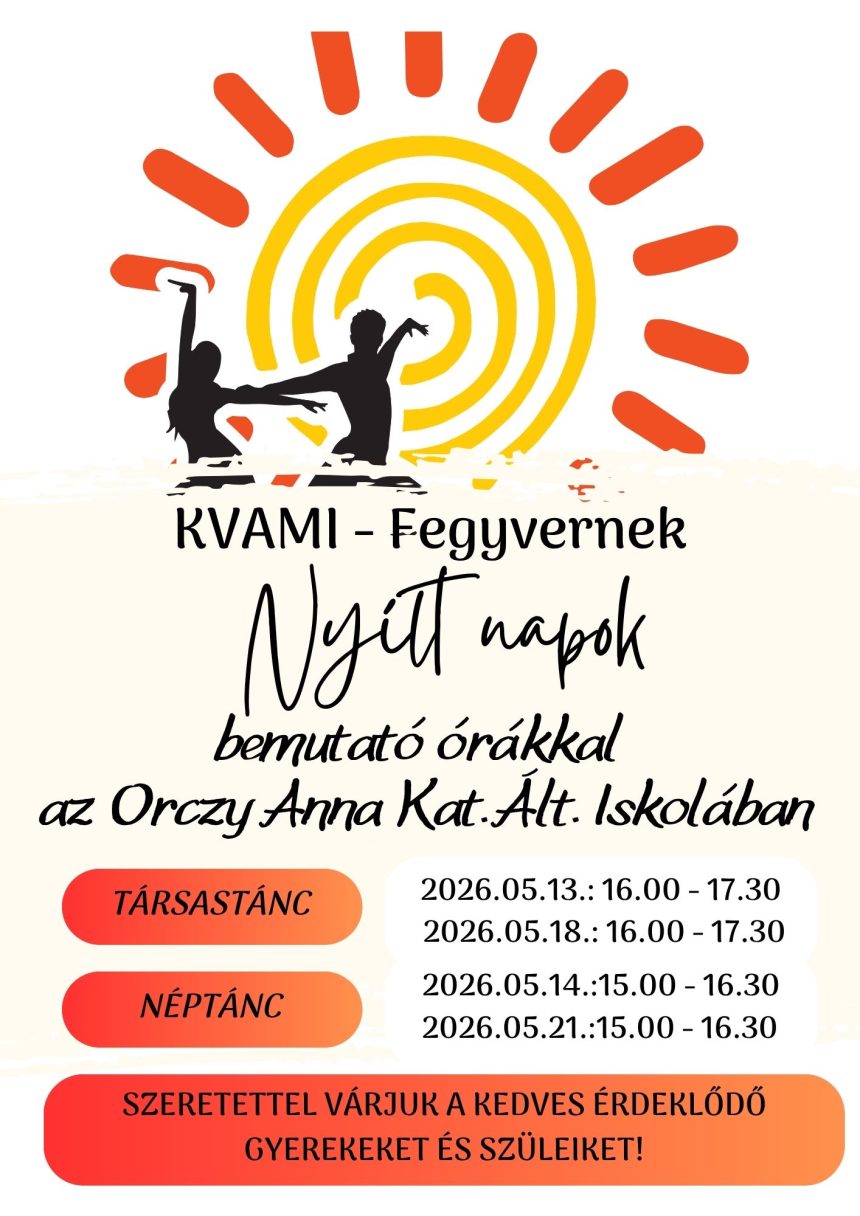 KVAMI Nyílt órák